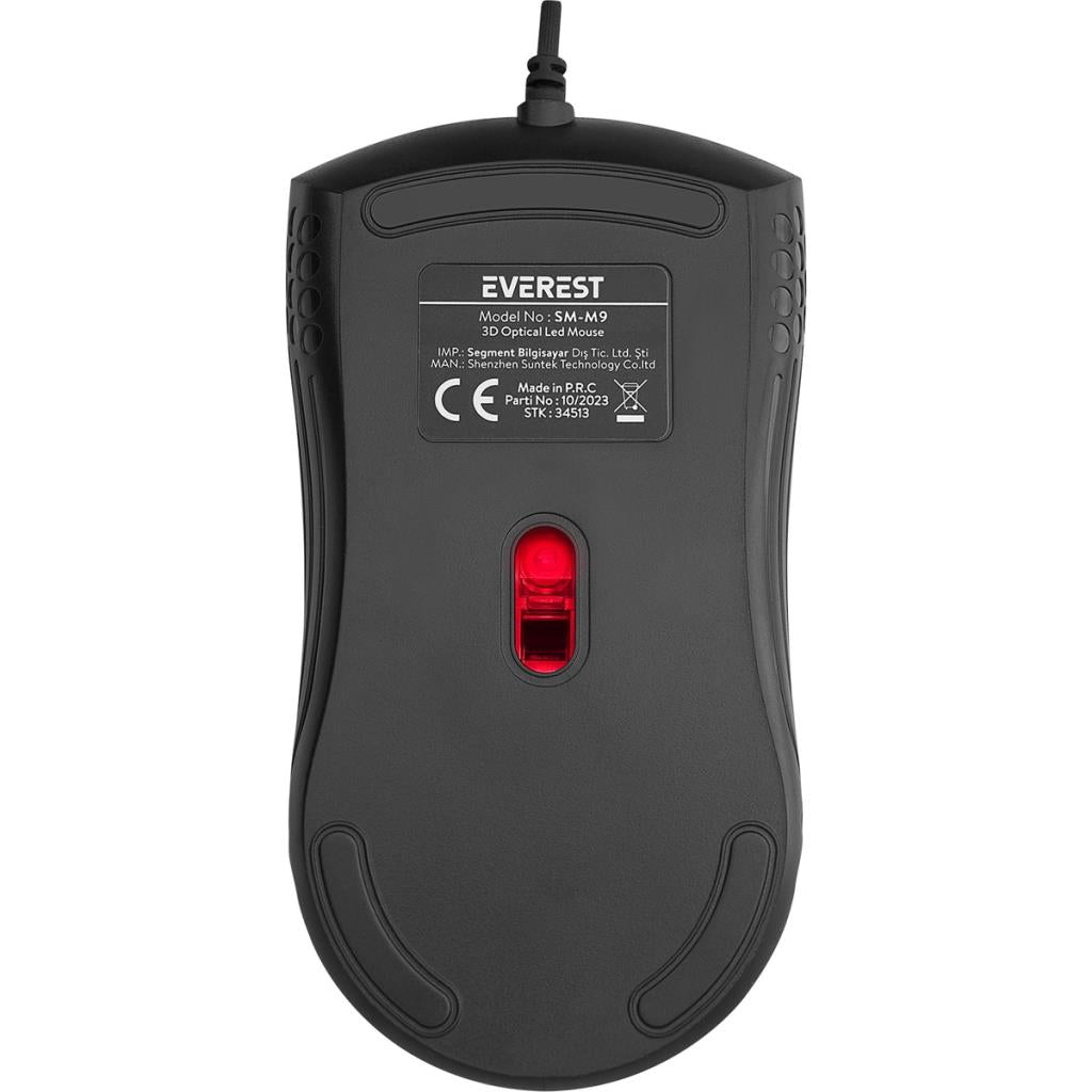 Everest SM-M9 Optik Kablolu Mouse Teşhir
