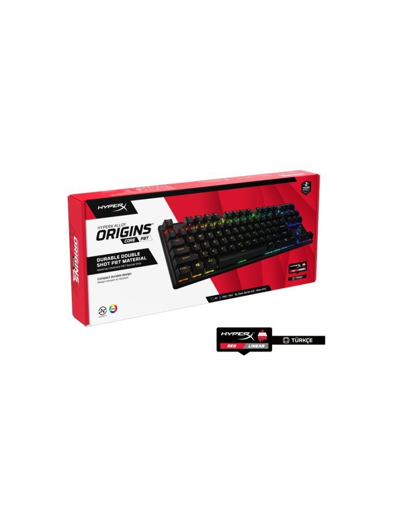 HyperX Alloy Origins Core 4P5P3AA RGB TKL Red Switch Kablolu Oyuncu Klavyesi - Teşhir