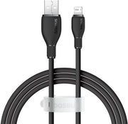 Baseus Pudding 1.2 m Siyah USB to Lightning Hızlı Şarj Kablosu