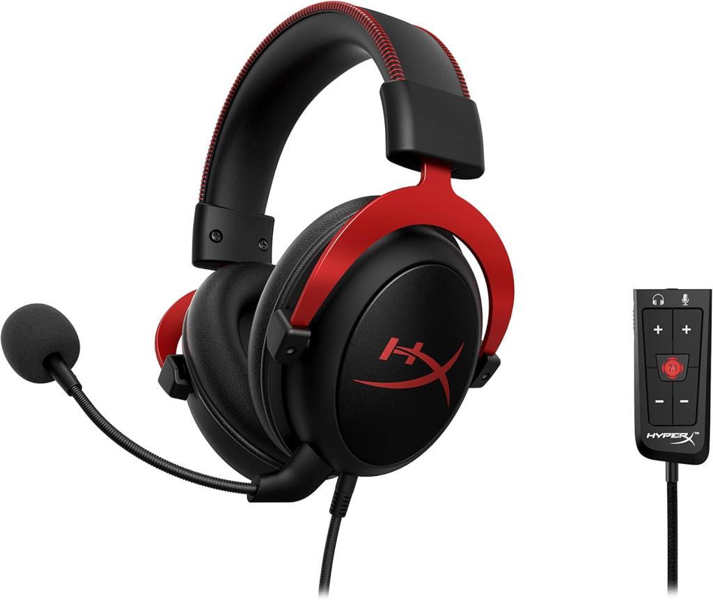 HyperX Cloud II 7.1 KHX-HSCP-RD Kırmızı Kablolu Mikrofonlu Kulak Üstü Oyuncu Kulaklığı - Teşhir