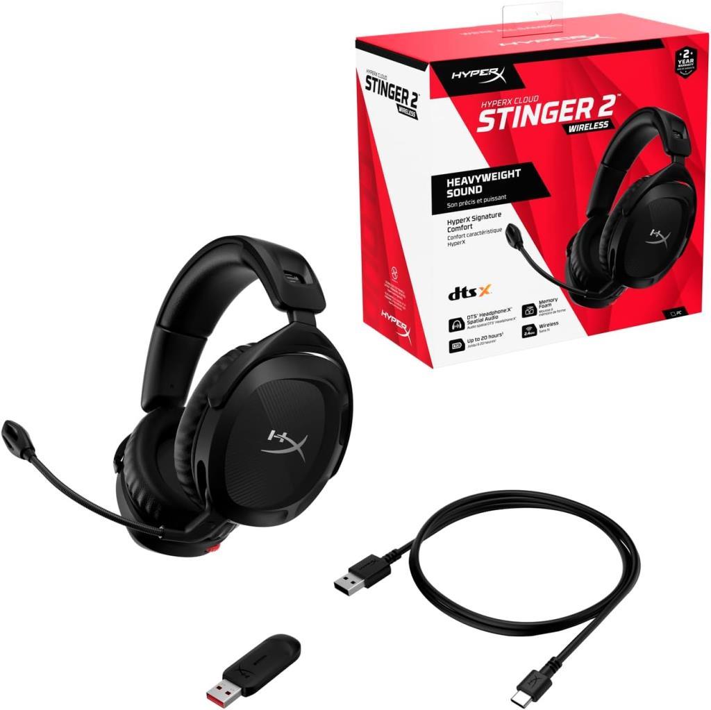 سماعة الألعاب اللاسلكية HyperX Cloud Stinger 2 مع شاشة ميكروفون