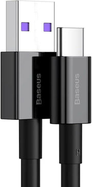 Baseus Superior 66 W 1 m Siyah USB to Type-C Hızlı Şarj Kablosu