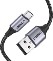 Ugreen Örgülü Micro Usb Data Ve Şarj Kablosu Siyah 1 Metre - Outlet
