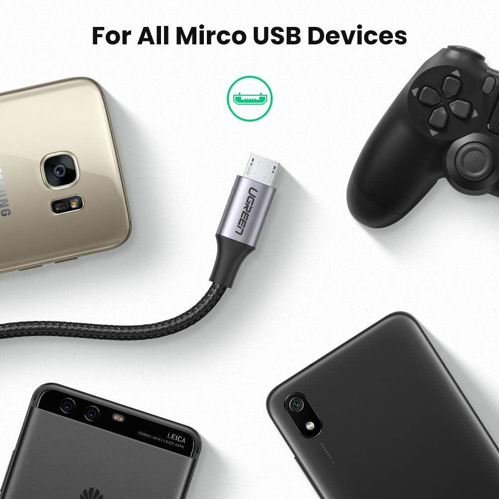 Ugreen Örgülü Micro Usb Data Ve Şarj Kablosu Siyah 1 Metre - Outlet