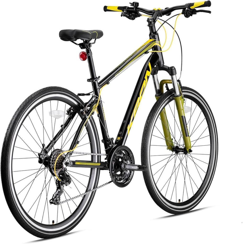 Kron TX 100 V Siyah-Sarı-Haki 21 Vites 28 Jant Erkek Şehir Bisikleti Teşhir