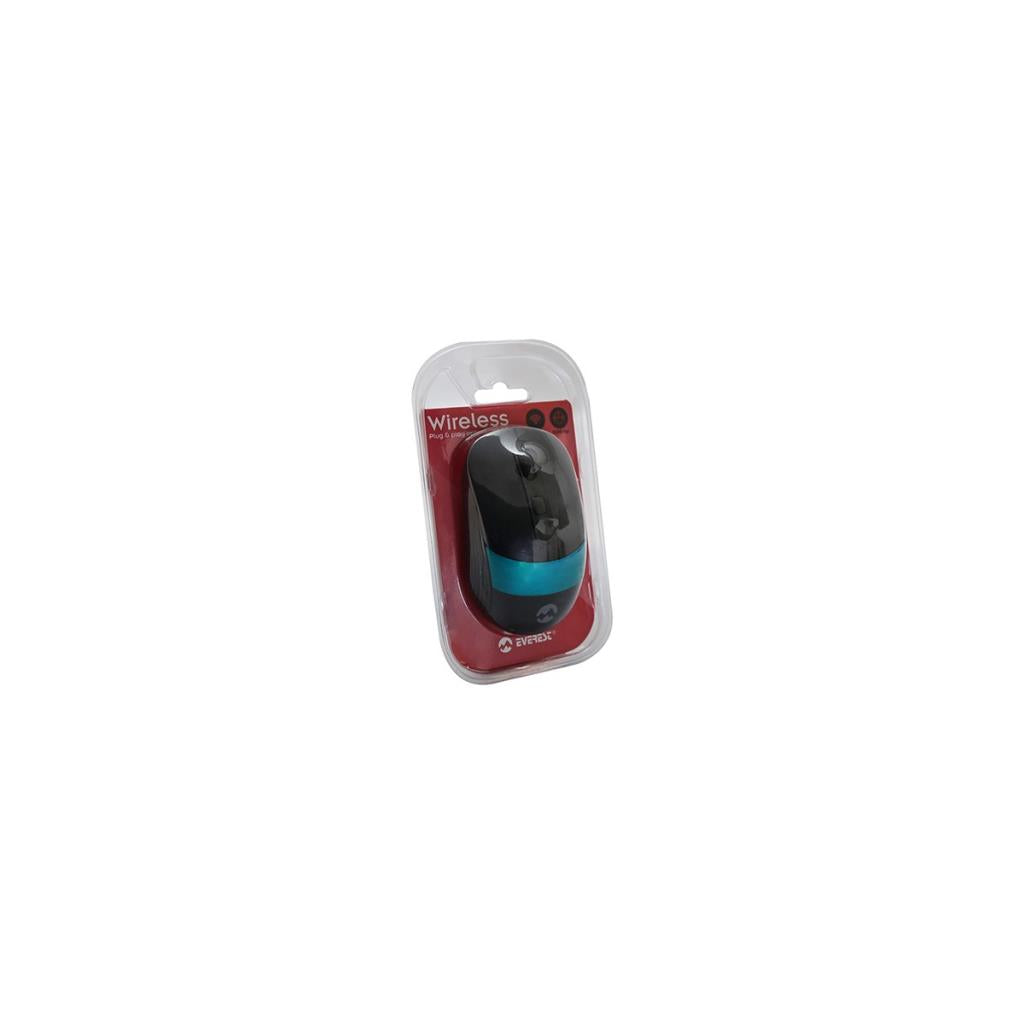 Everest SM-18 Siyah-Mavi Optik Kablosuz Mouse Teşhir