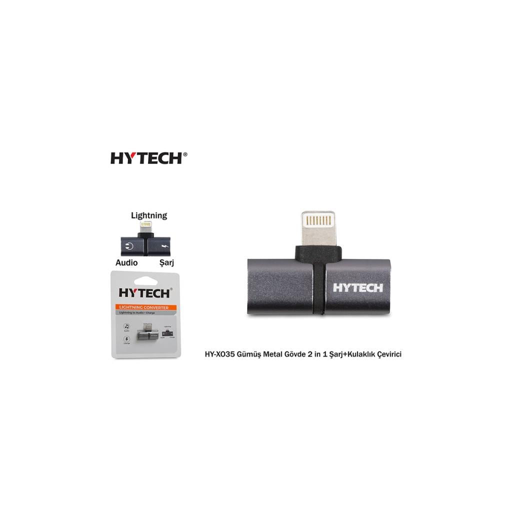 Hytech HY-XO35 Gümüş Metal Gövde 2 In 1 Şarj+Kulaklık Çevirici Outlet