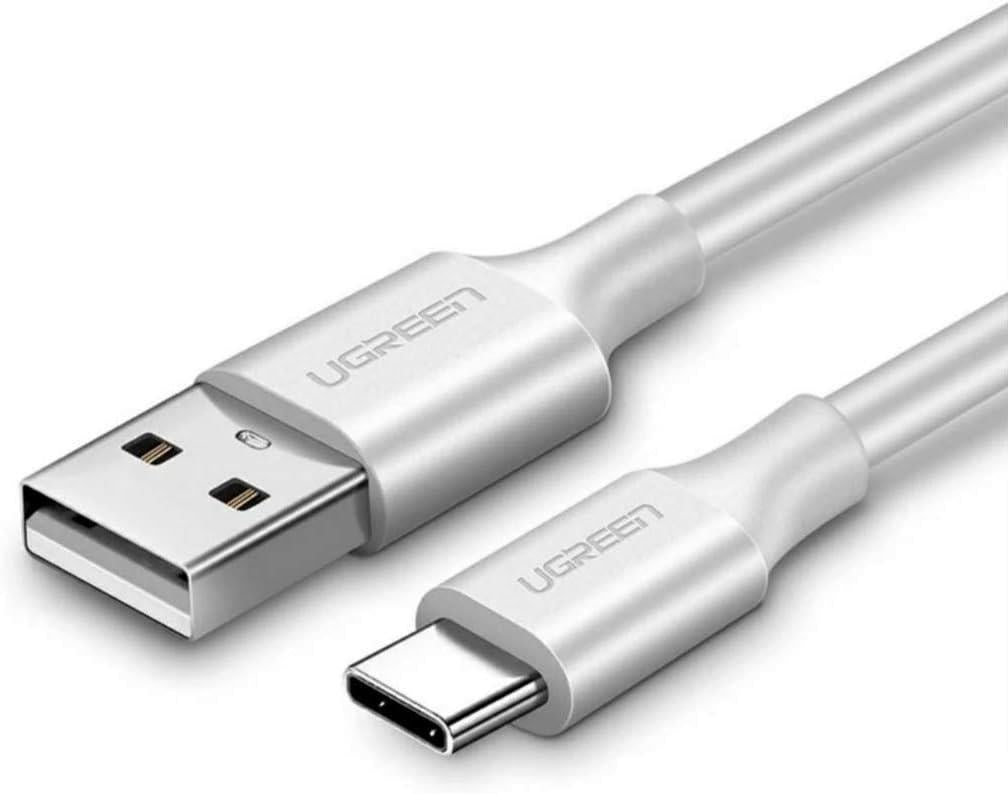Ugreen USB Type-C Şarj ve Data Kablosu, 1 Metre, Beyaz Outlet