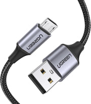 239 tl**** Ugreen Örgülü Micro-USB & USB-A Data ve Şarj Kablosu, 1.5 Metre, Siyah