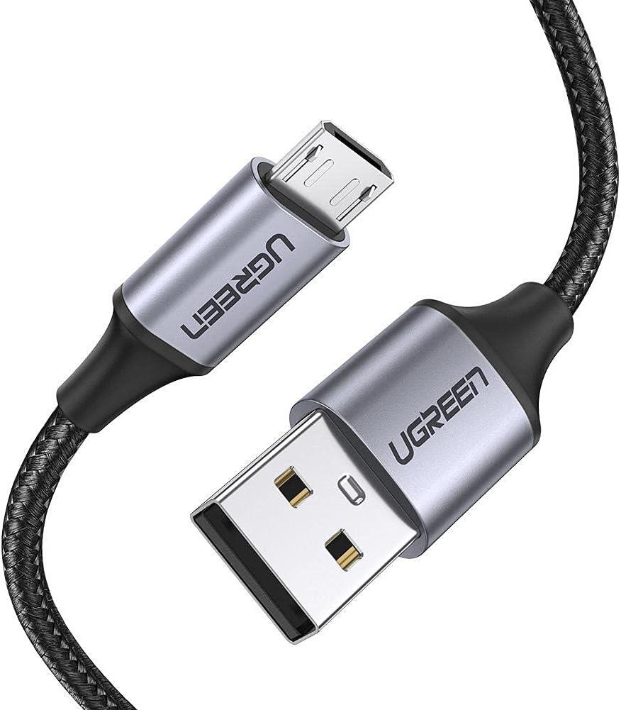 239 tl**** Ugreen Örgülü Micro-USB & USB-A Data ve Şarj Kablosu, 1.5 Metre, Siyah