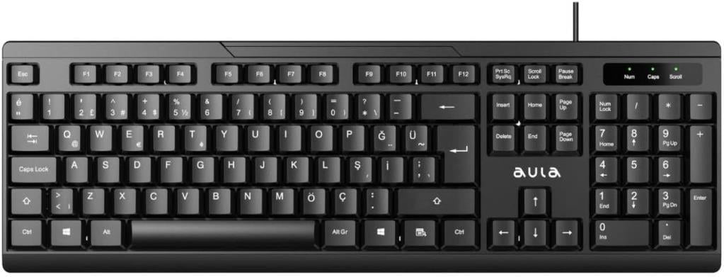 Aula AK205 105 Tuşlu Kablolu Türkçe Q Klavye Outlet