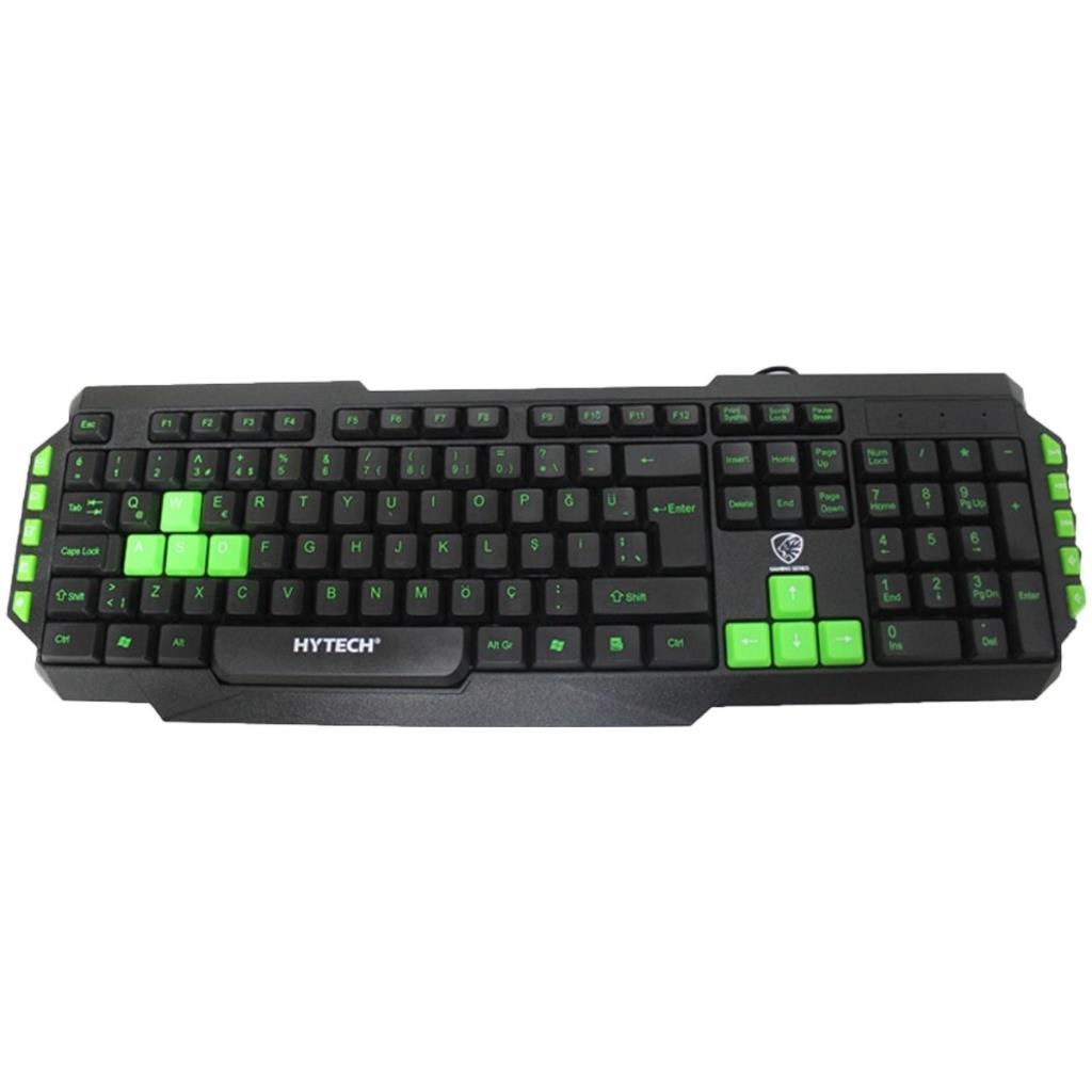 Hytech Hkm-58 Gamy-Plus Yeşil Renk Tuşlu Klavye Teşhir