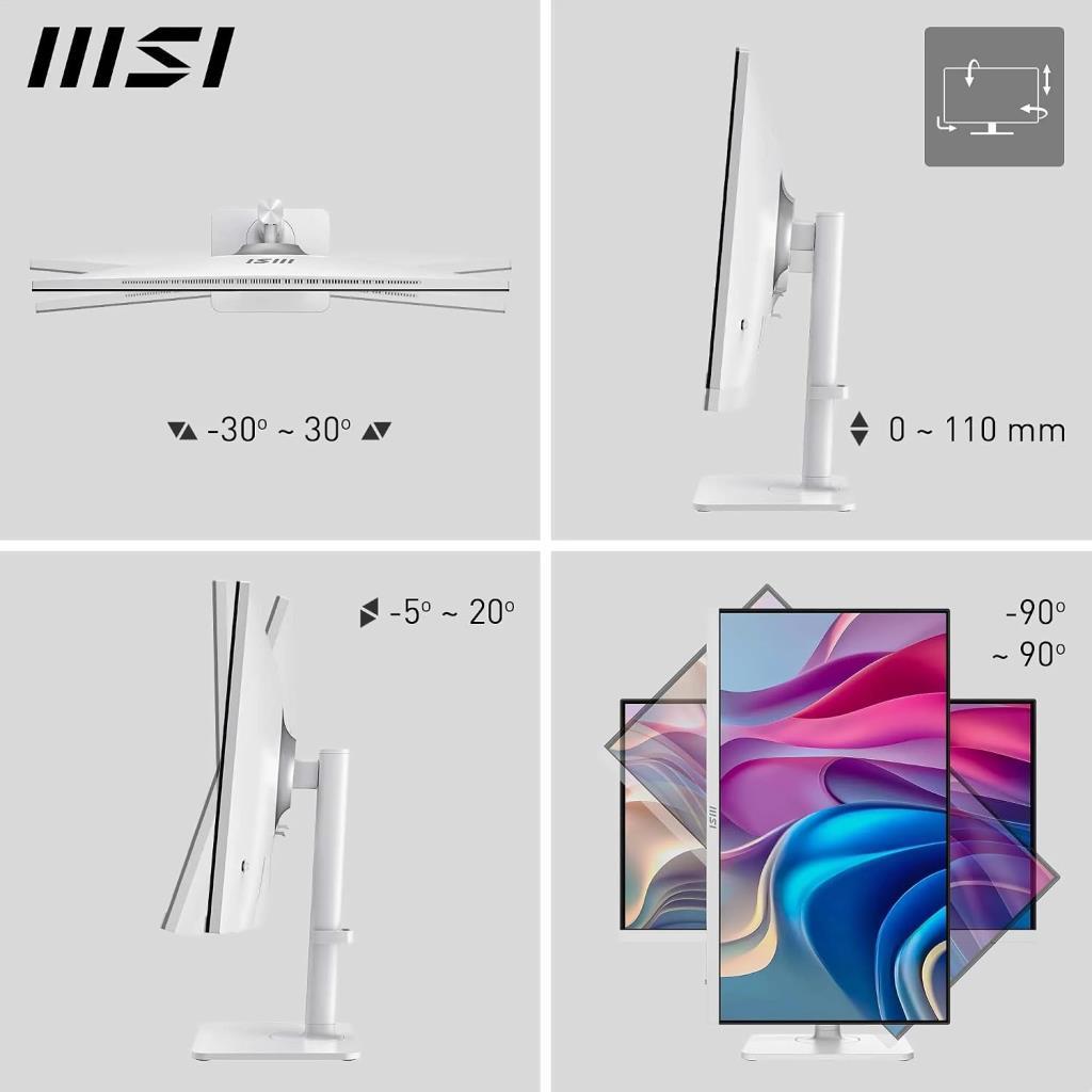 MSI Modern MD272UPHW 27" 4 ms 4K Pivot IPS 60 Hz Monitör - Teşhir