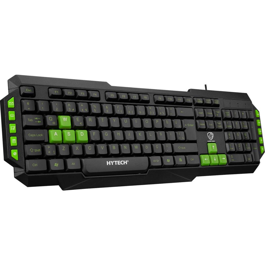 Hytech HYK-46 Yeşil Kablolu Oyuncu Klavyesi Outlet