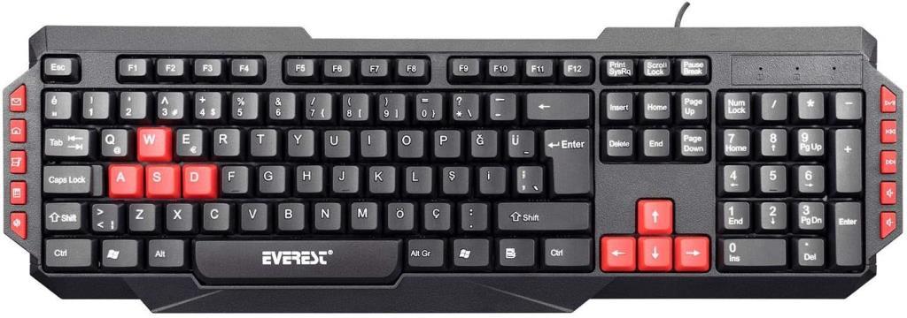 Everest KB-G7 ARMOR Siyah USB Q Gaming Oyuncu Klavyesi Outlet