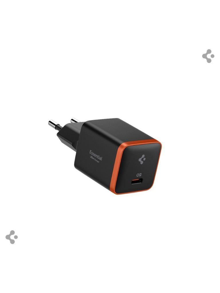 Spigen EE301 30 W Type-C Siyah Hızlı Şarj Adaptörü Teşhir