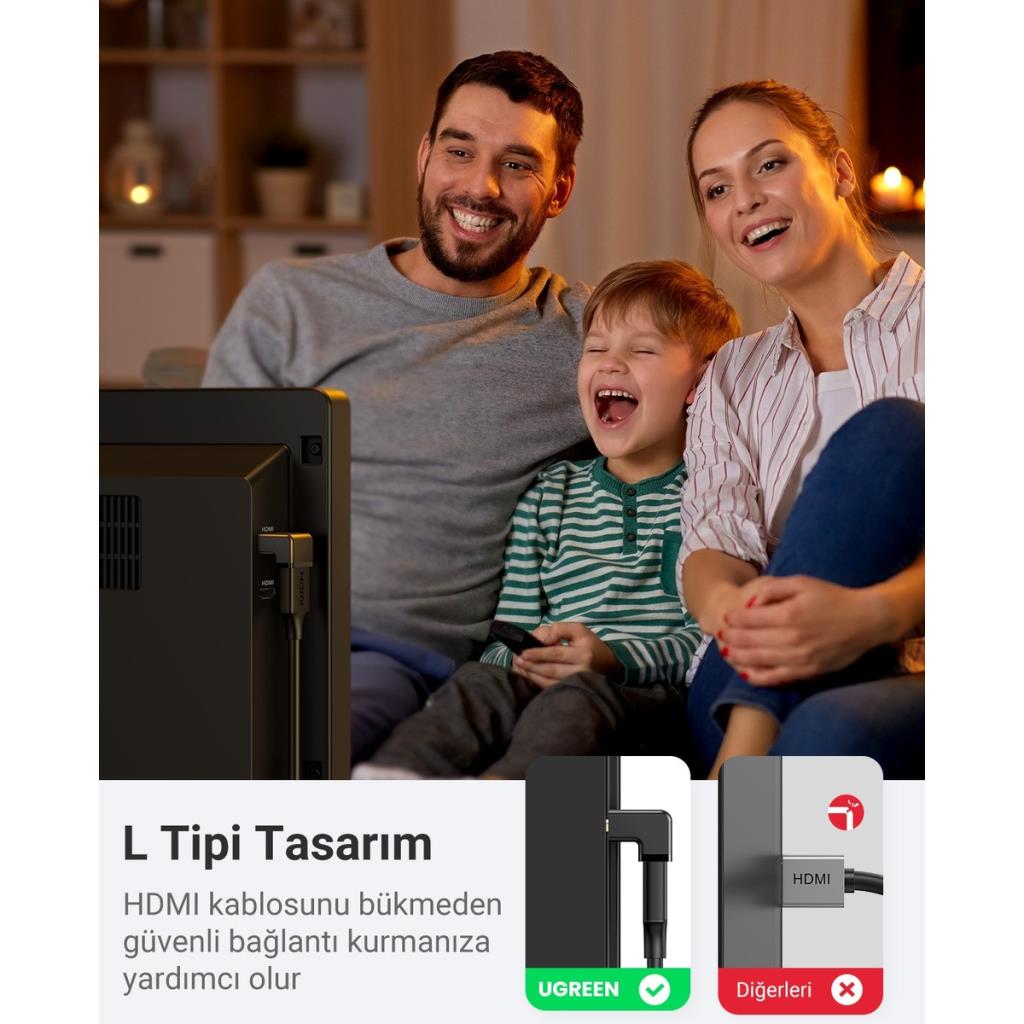 UGREEN 270 Derece HDMI to HDMI Dönüştürücü, 20110 Outlet