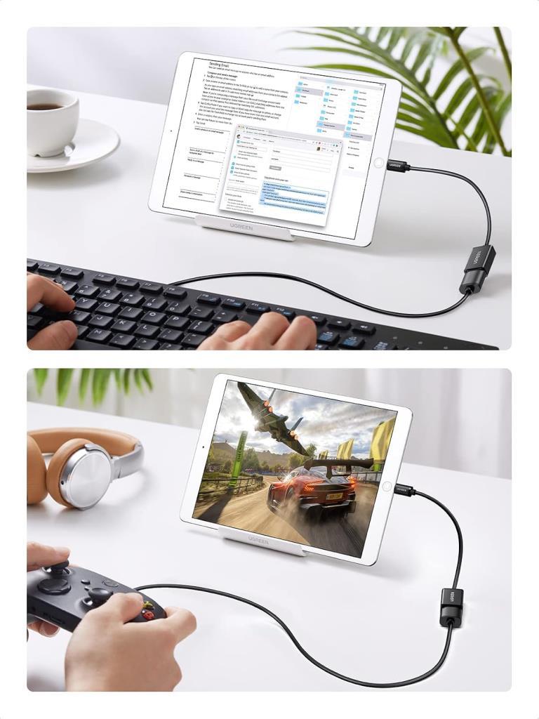 Ugreen Micro USB OTG Çevirici Adaptör Siyah