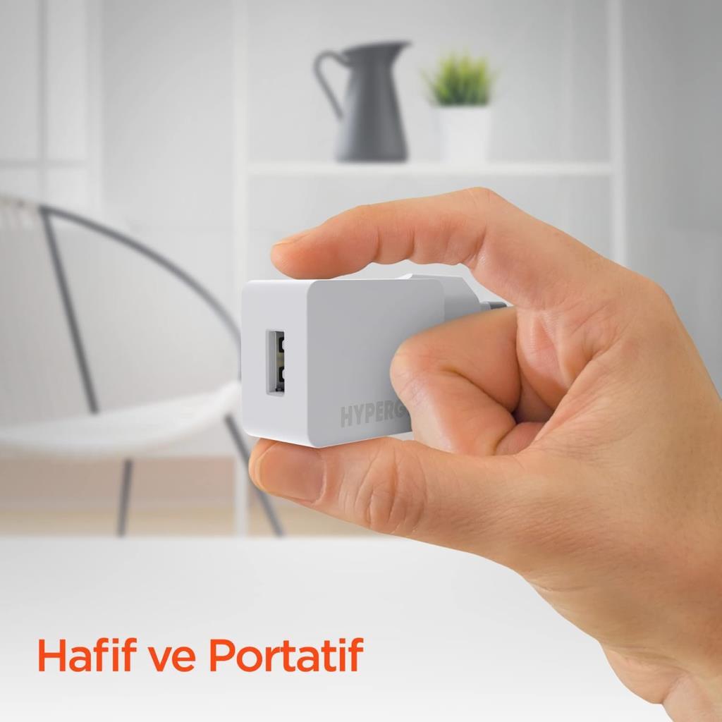 Hypergear Duvar Şarjı 1Usb-2.1A, Beyaz - Outlet