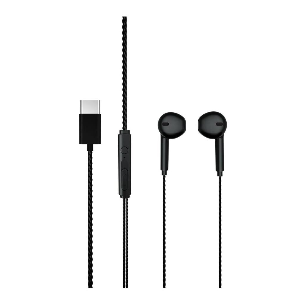 Lecoo EH104 Kablolu Type-C Girişli Mikrofonlu Kulak İçi Kulaklık - Sağlam Kablo Yapısı, Ses Ayarı Panelli, Stereo HD Mikrofon, Spor İş, Oyun için Evrensel Uyumluluk, Kulak İçi Kulaklık Siyah Teşhir