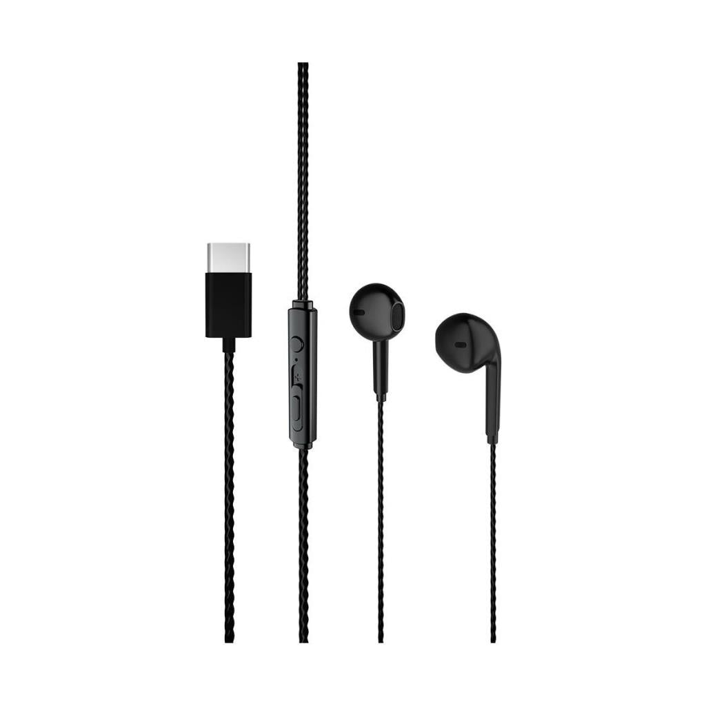 Lecoo EH104 Kablolu Type-C Girişli Mikrofonlu Kulak İçi Kulaklık - Sağlam Kablo Yapısı, Ses Ayarı Panelli, Stereo HD Mikrofon, Spor İş, Oyun için Evrensel Uyumluluk, Kulak İçi Kulaklık Siyah Teşhir