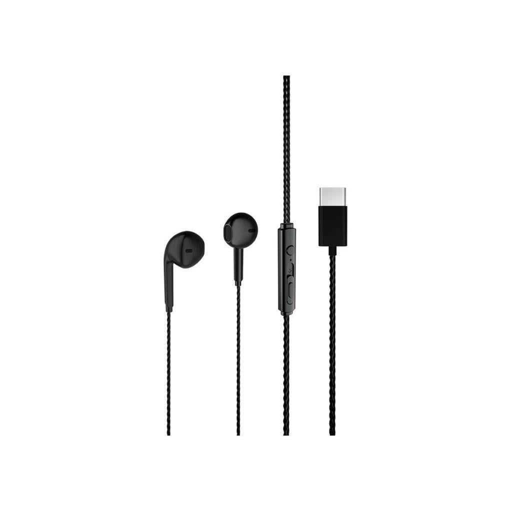 Lecoo EH104 Kablolu Type-C Girişli Mikrofonlu Kulak İçi Kulaklık - Sağlam Kablo Yapısı, Ses Ayarı Panelli, Stereo HD Mikrofon, Spor İş, Oyun için Evrensel Uyumluluk, Kulak İçi Kulaklık Siyah Teşhir