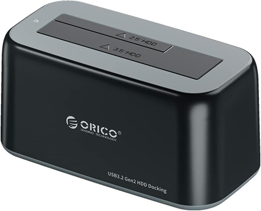 Orico USB 3.2 Gen2 1BAY 10Gbps 2.5 ve 3.5 inç SATA HDD SSD Dock Station - Outlet