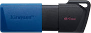 Kingston DataTraveler Exodia M 64GB USB Flash Bellek DTXM/64GB USB 3.2 Gen 1 (64 GB, Siyah / Mavi) Teşhir