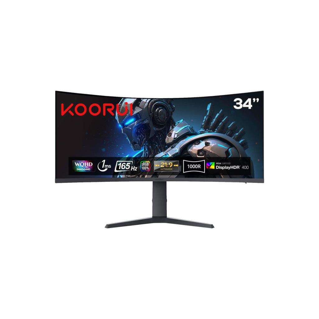 Koorui 34E6UC 34" 1 ms WQHD Curved Oyuncu Monitörü