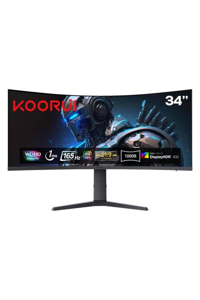 Koorui 34E6UC 34" 1 ms WQHD Curved Oyuncu Monitörü Outlet