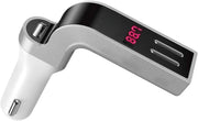 Hytech Hy-xcb75 5v 2.1a Led Ekran Usb+tf Desteği Gri Bluetooth Fm Transmitter - Teşhir