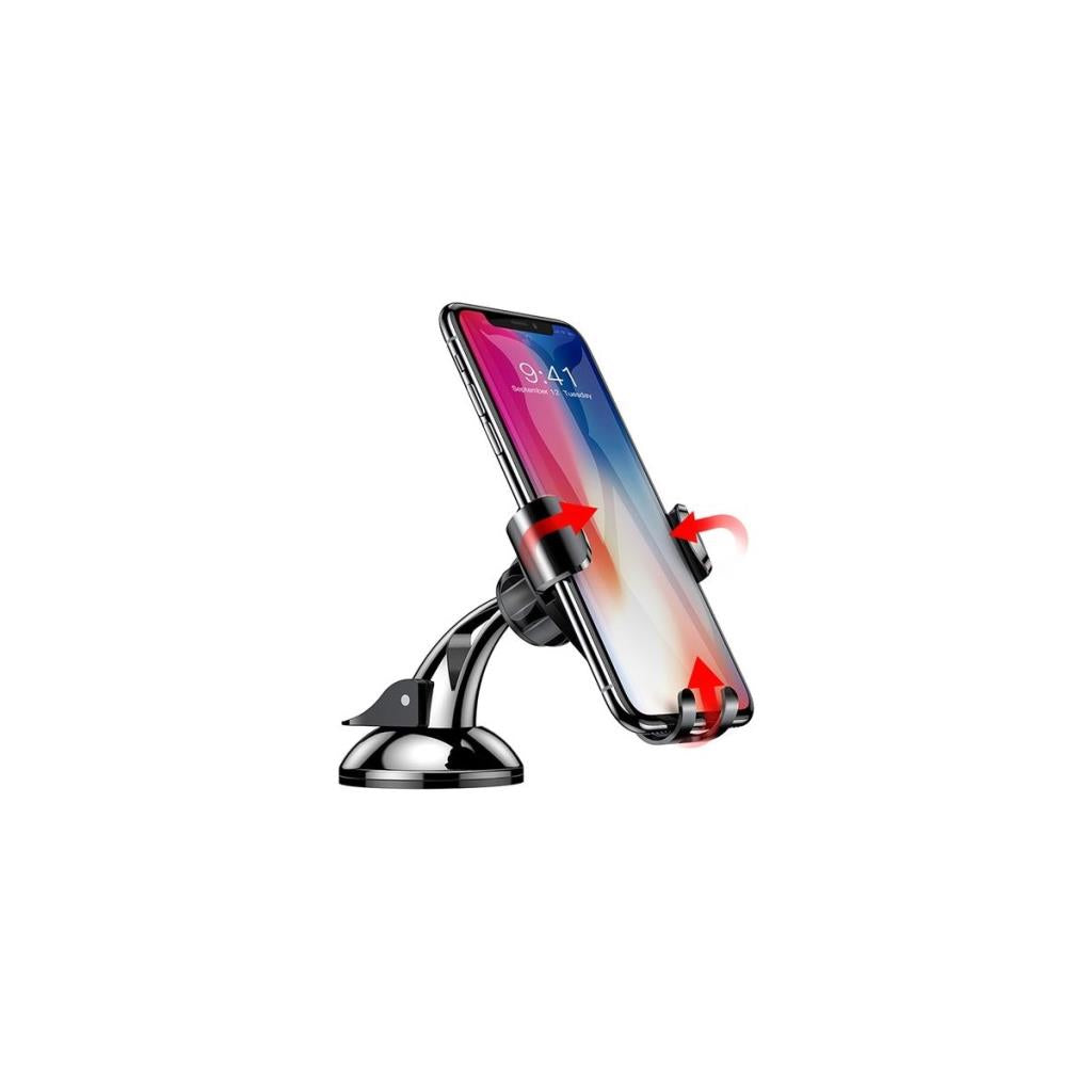 Baseus Gravity Osculum Araç İçi Telefon Tutucu 4-6.5 inç Alüminyum ABS 360° Döner Başlıklı Güçlü Kavrama Teşhir