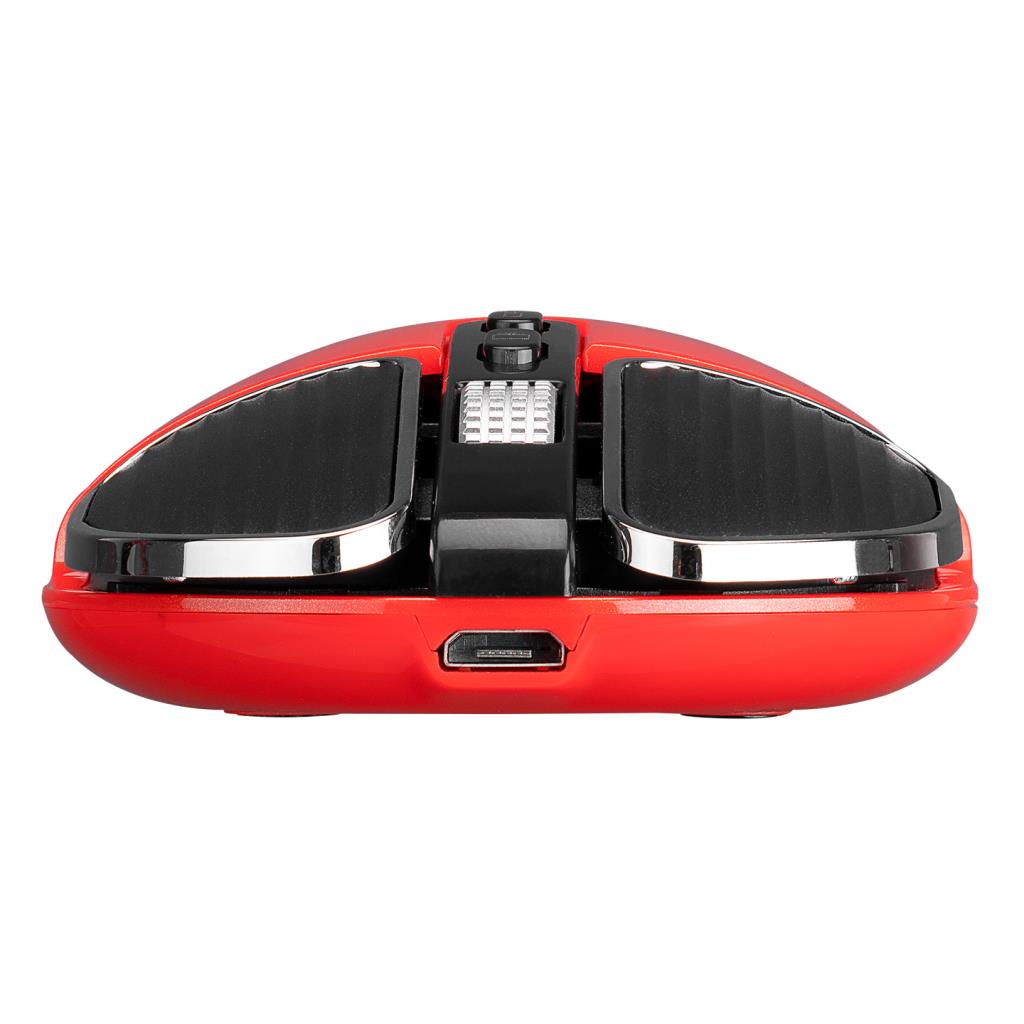 Everest SM-619 Kırmızı Şarjlı Sessiz Optik Kablosuz Mouse