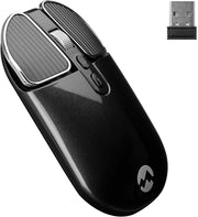 Everest SM-619 Metalik Siyah 1600dpi Süper Sessiz Şarjlı Premium Kablosuz Mouse Teşhir
