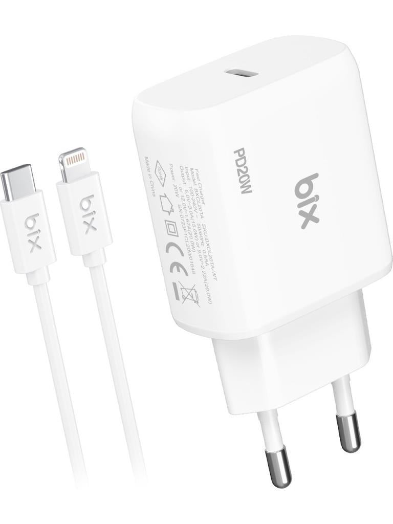 Bix BX-CL20TA 20 W Type-C to Lightning 3A Kablolu Şarj Aleti Teşhir
