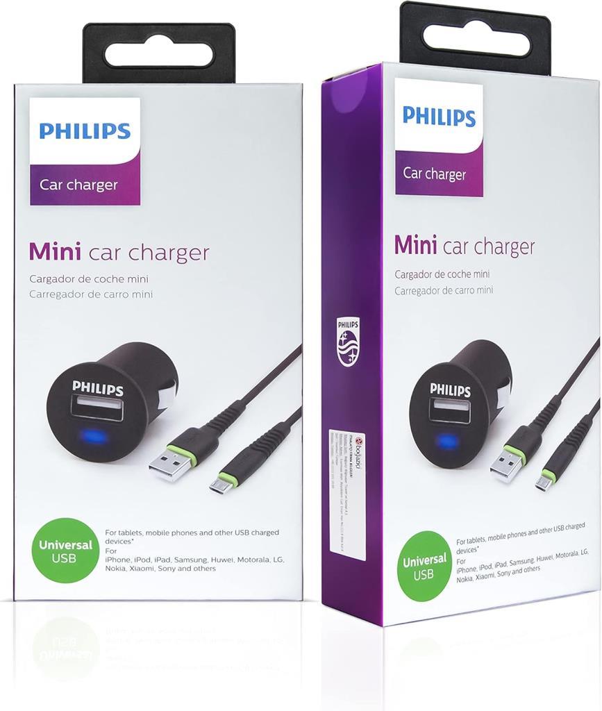 Philips DLP2520C 2.1A Type-C KAblolu Araç Şarj Cihazı