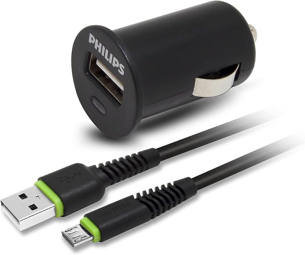Philips DLP2520C 2.1A Type-C KAblolu Araç Şarj Cihazı