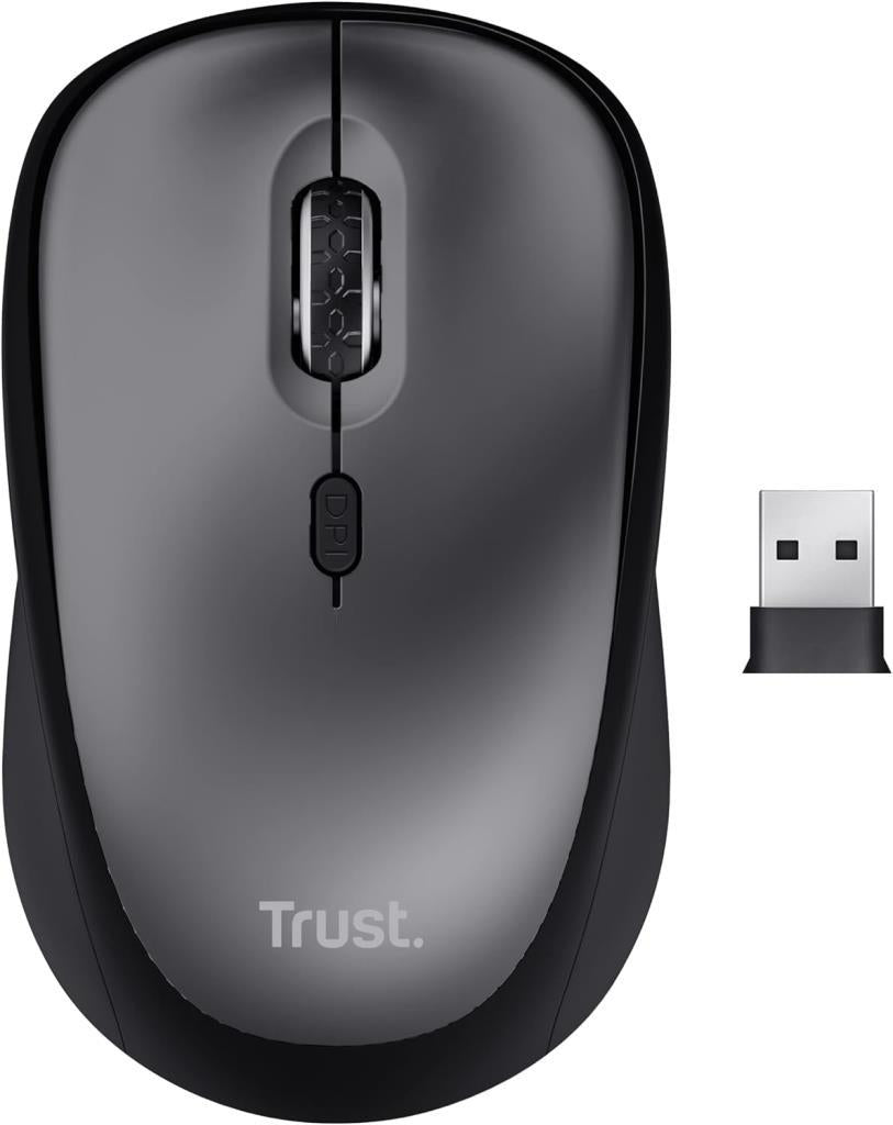 Trust 24549 YVI+ Sessiz Kablosuz Mouse - Siyah Teşhir