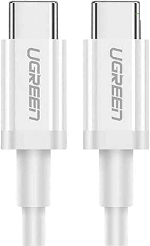 Ugreen Type-C to Type-C Hızlı Şarj ve Data Kablosu, 2 Metre, Beyaz