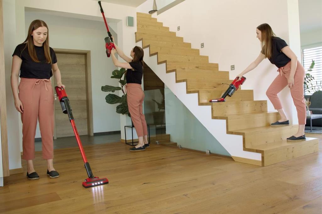 Einhell TE-SV 18 Li مكنسة عمودية لاسلكية قابلة لإعادة الشحن (عرض)