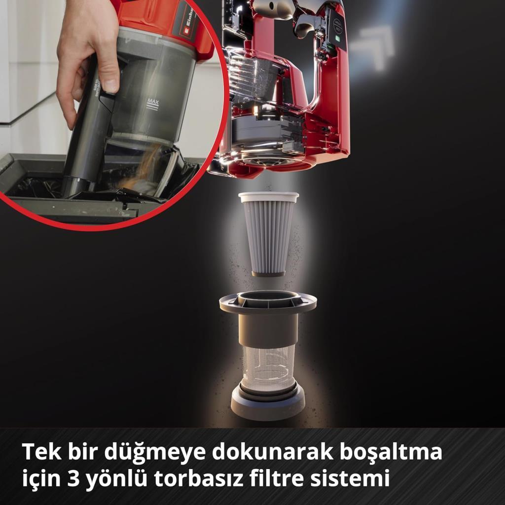 Einhell TE-SV 18 Li مكنسة عمودية لاسلكية قابلة لإعادة الشحن (عرض)