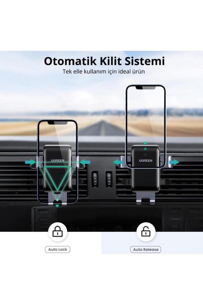 Ugreen Havalandırma Izgarası Için Alüminyum Mekanik Telefon Tutucu Teşhir