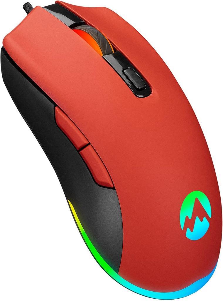 Everest SGM-L1 LUMOS Kırmızı 6400dpi RGB Ledli Makrolu Gaming Oyuncu Mouse Teşhir