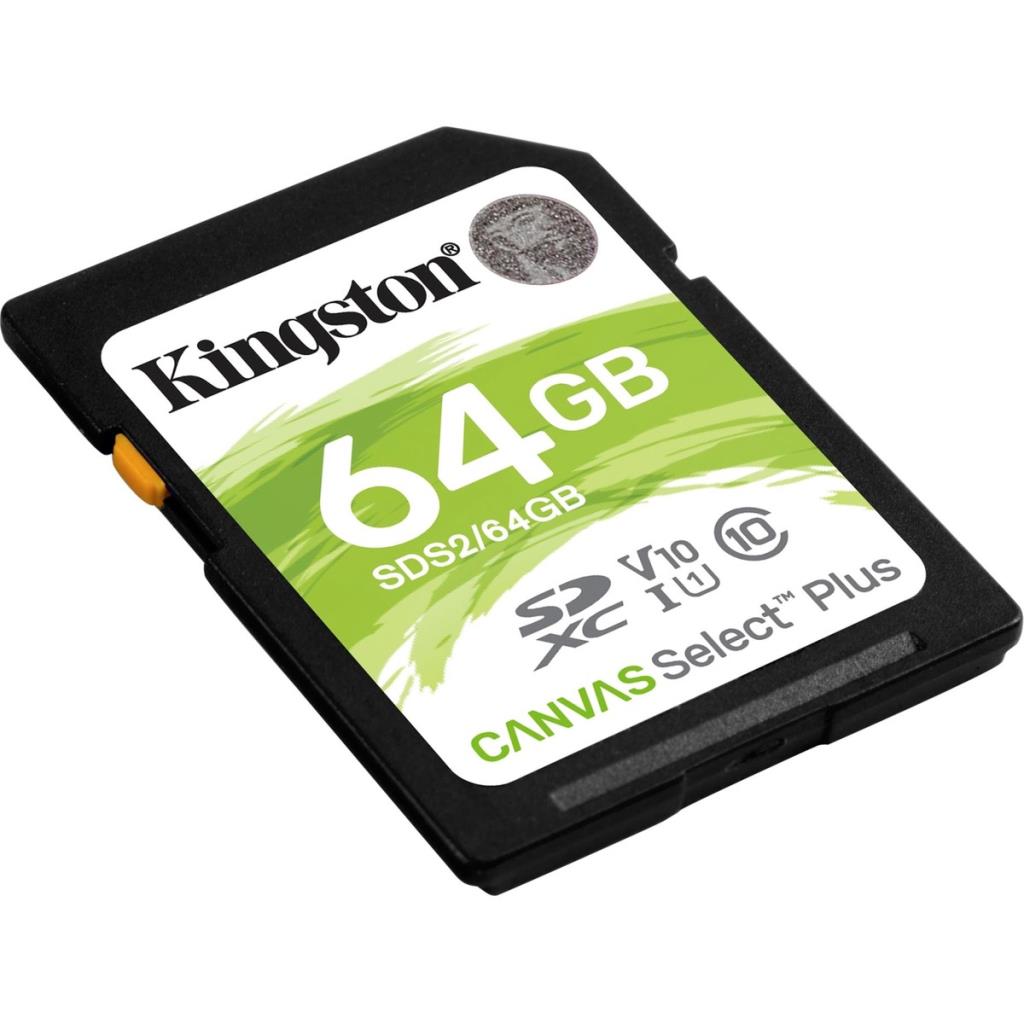 Kingston Canvas Select Plus SDS2/64GB Class 10 UHS-I U3 V10 64 GB Hafıza Kartı Outlet