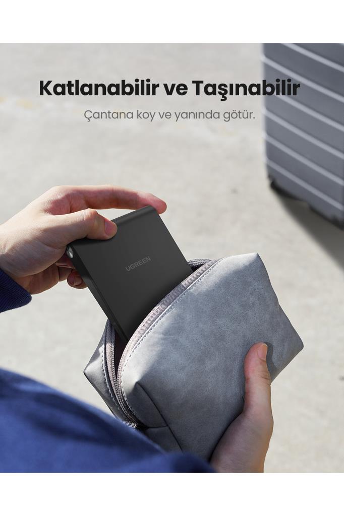 Ugreen Yükseklik Ayarlı Telefon Tutucu Standı, Siyah, 80903
