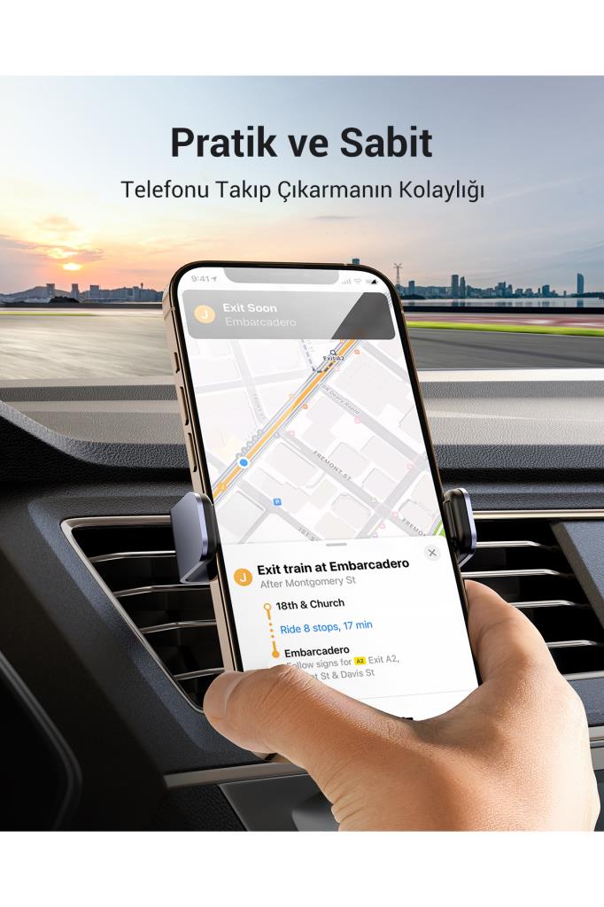Ugreen Alüminyum Klima Havalandırma Izgarası Için Telefon Tutucu