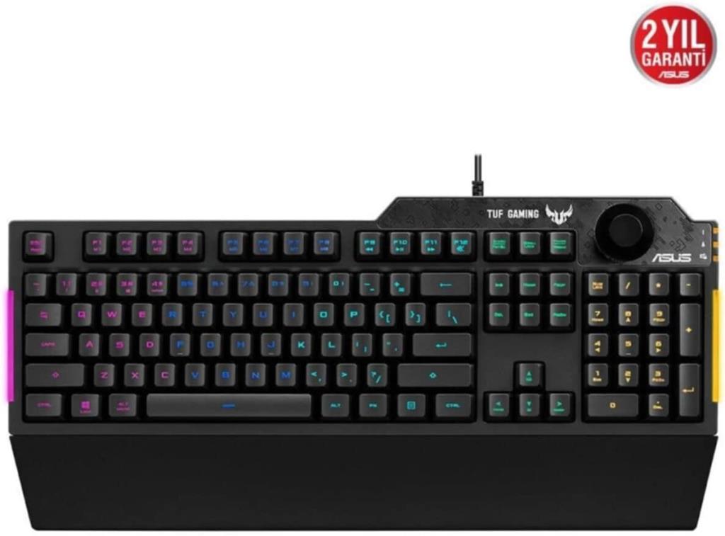 Asus TUF Gaming K1 RGB Kablolu Oyuncu Klavyesi Teşhir