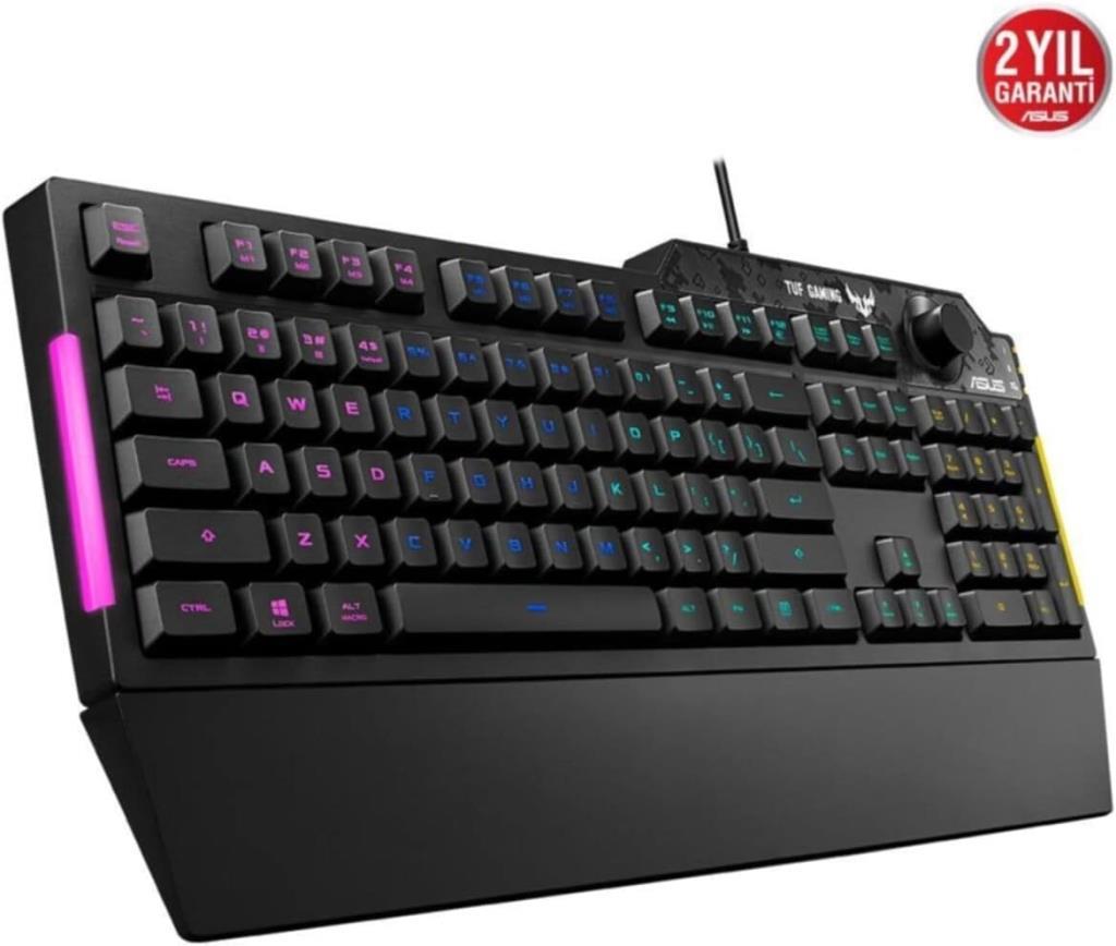 Asus TUF Gaming K1 RGB Kablolu Oyuncu Klavyesi Teşhir