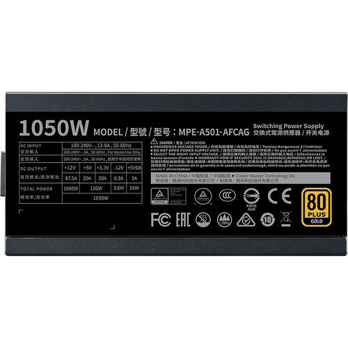 Cooler Master MWE GOLD 1050 V2 MPE-A501-AFCAG-EU Gen5 1050 W Power Supply Teşhir