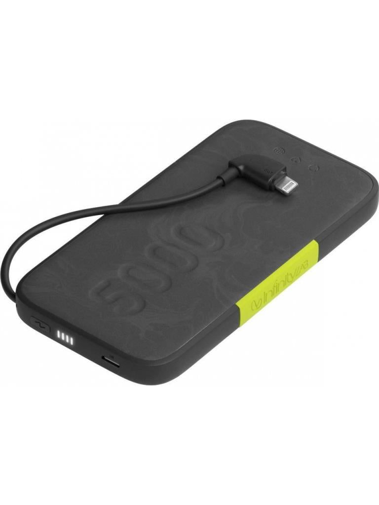 InfinityLab InstantGo Siyah 5000 mAh Lightning Kablolu Hızlı Şarj Powerbank Outlet